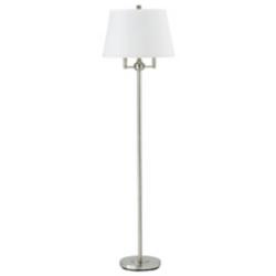 Cal Lighting Andros 62&quot; Brushed Steel Finish 6-Way Floor Lamp