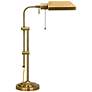 2_Cal Lighting Antique Brass Metal Adjustable Height Pharmacy Desk Lamp