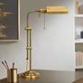 1_Cal Lighting Antique Brass Metal Adjustable Height Pharmacy Desk Lamp