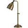 Cal Lighting Antique Brass Metal Adjustable Pole Pharmacy Desk Lamp