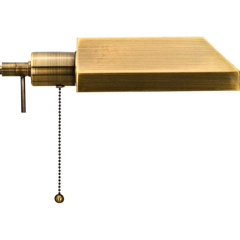 Image 3 Cal Lighting Antique Brass Metal Adjustable Pole Pharmacy Desk Lamp more views