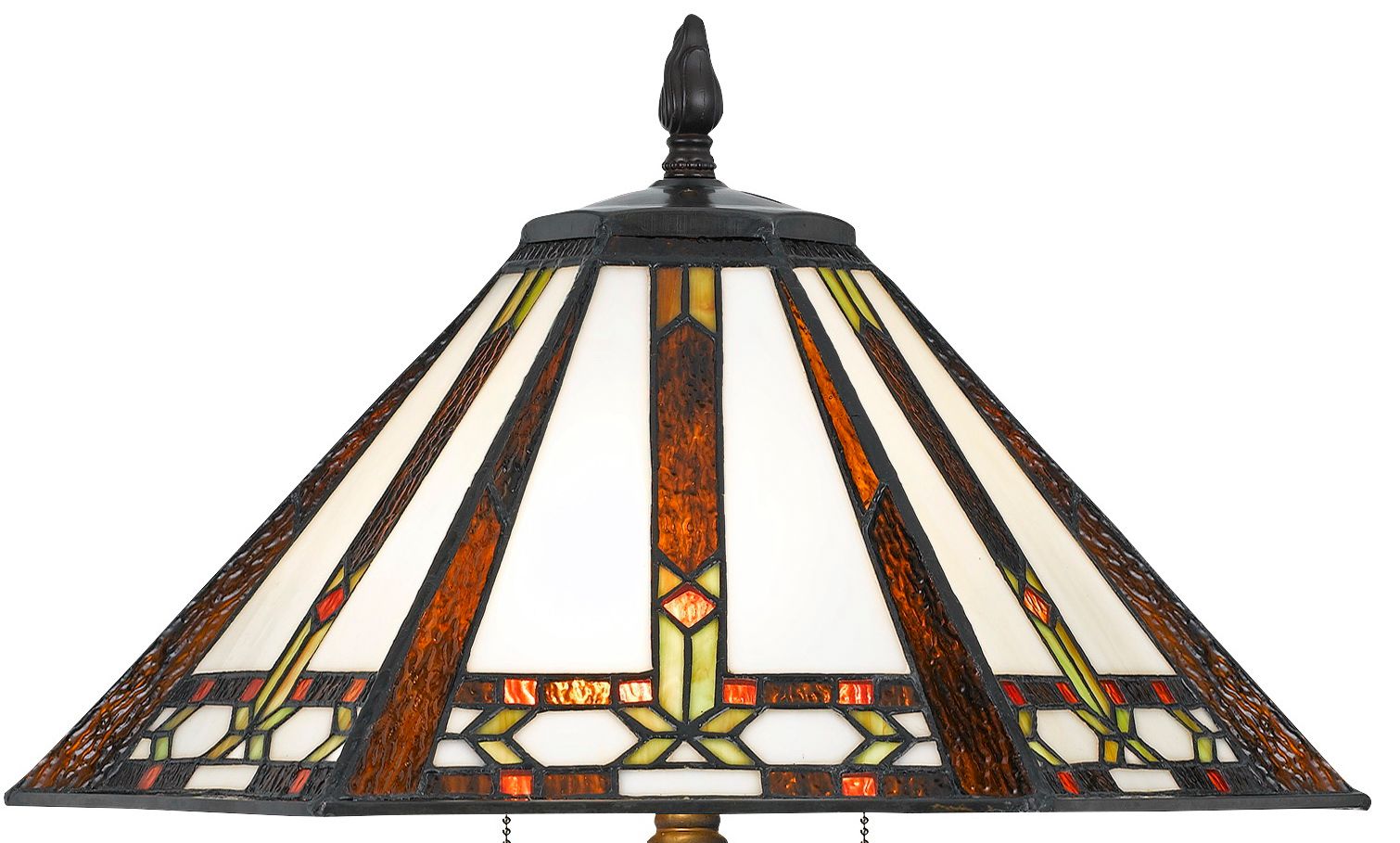 Image 3 Cal Lighting Autumn 61" High Tiffany-Style Stained Glass Floor Lamp more views