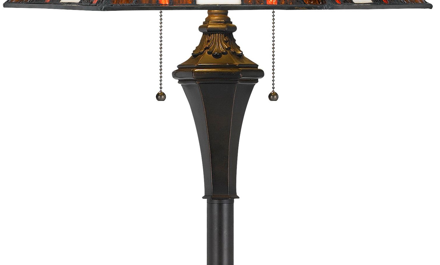 Image 4 Cal Lighting Autumn 61" High Tiffany-Style Stained Glass Floor Lamp more views
