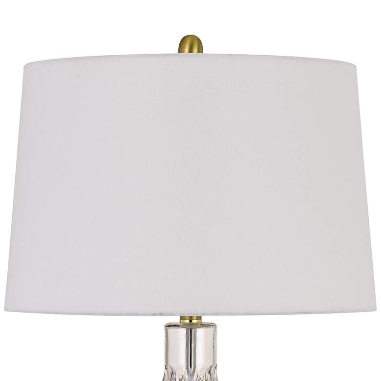 Image 3 Cal Lighting Bancroft 29 1/2" Antique Brass and Glass Table Lamp more views