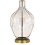 Cal Lighting Bancroft 29 1/2" Antique Brass and Glass Table Lamp