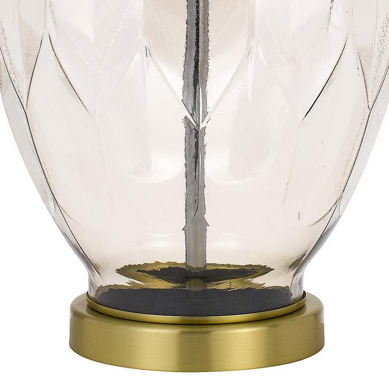 Image 6 Cal Lighting Bancroft 29 1/2" Antique Brass and Glass Table Lamp more views