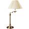Cal Lighting Bellhaven 29 1/2" Antique Brass Swing Arm Lamp