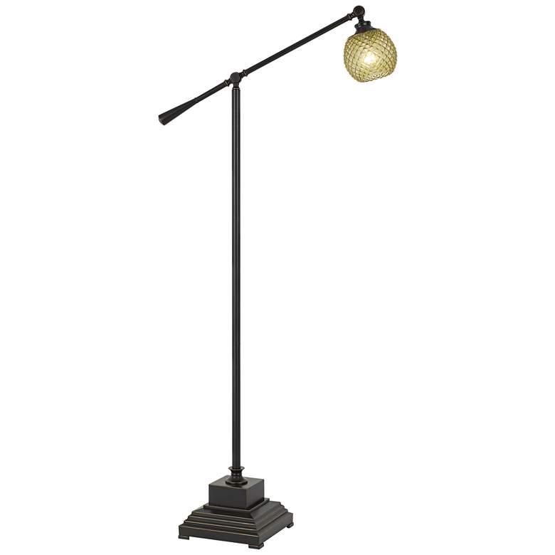 Image 1 Cal Lighting Brandon 62" Dark Bronze Metal Balance Arm Floor Lamp