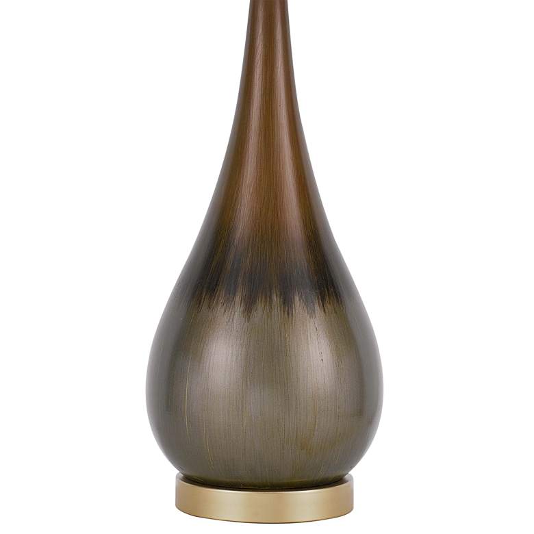 Image 5 Cal Lighting Carmi 30 inch Satin Ombre Taupe Metal Bowling Pin Table Lamp more views