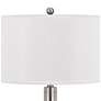 3_Cal Lighting Carver 30" High Brushed Steel Power Outlet USB Table Lamp more views