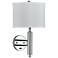 Cal Lighting Chrome Rounded Plug-In Wall Lamp