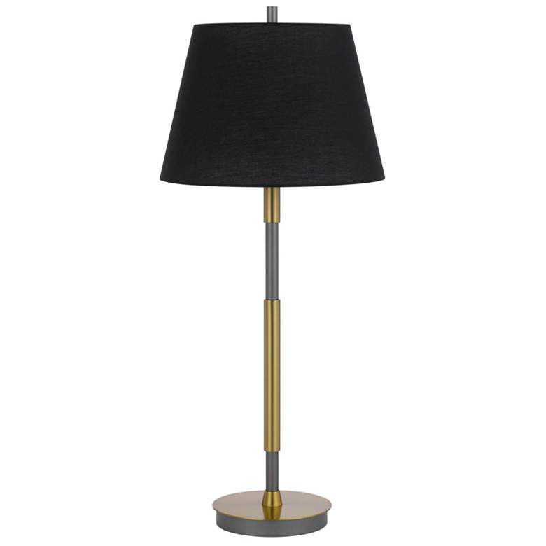 Image 1 Cal Lighting Ciudad 30" High Two Tone Brass and Silver Table Lamp
