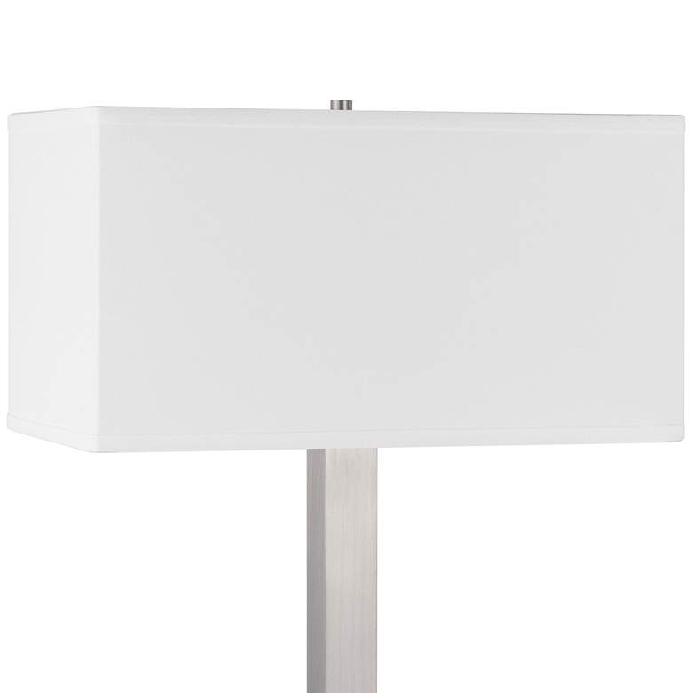 Image 4 Cal Lighting Colmar 20 1/2 inch Brushed Steel Outlets and USB Desk Lamp more views