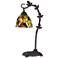 Cal Lighting Cotulla 24" Vine and Leaf Tiffany-Style Glass Desk Lamp