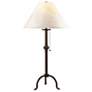 Cal Lighting Craftsman 31 3/4" High Pennyfoot Wrought Iron Table Lamp