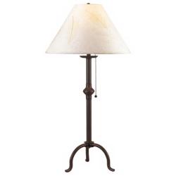 Cal Lighting Craftsman 31 3/4&quot; High Pennyfoot Wrought Iron Table Lamp