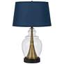 2_Cal Lighting Cupola 30" Antique Brass and Clear Glass Jar Table Lamp