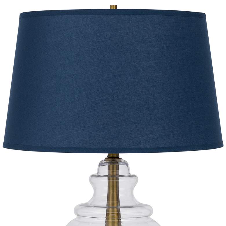 Image 4 Cal Lighting Cupola 30" Antique Brass and Clear Glass Jar Table Lamp more views