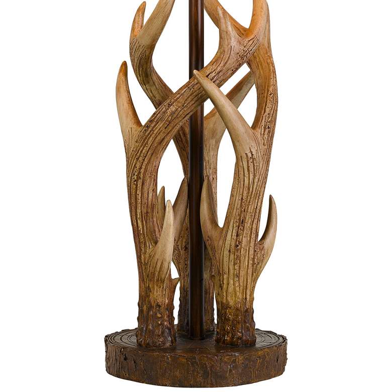 Image 4 Cal Lighting Darby 32 1/2" Faux Deer Antler Rustic Western Table Lamp more views