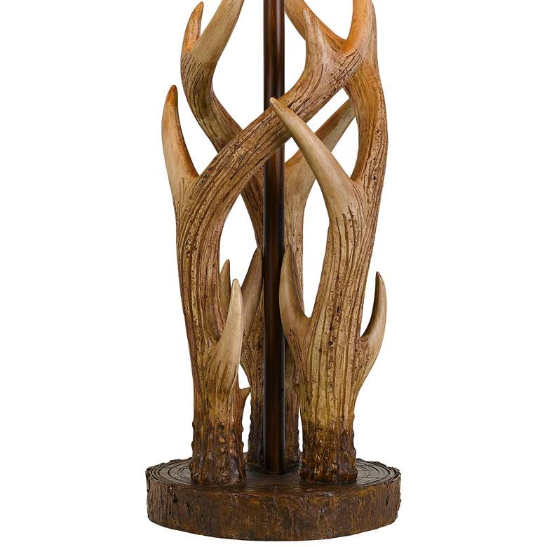 Image 4 Cal Lighting Darby 32 1/2 inch Faux Deer Antler Rustic Western Table Lamp more views