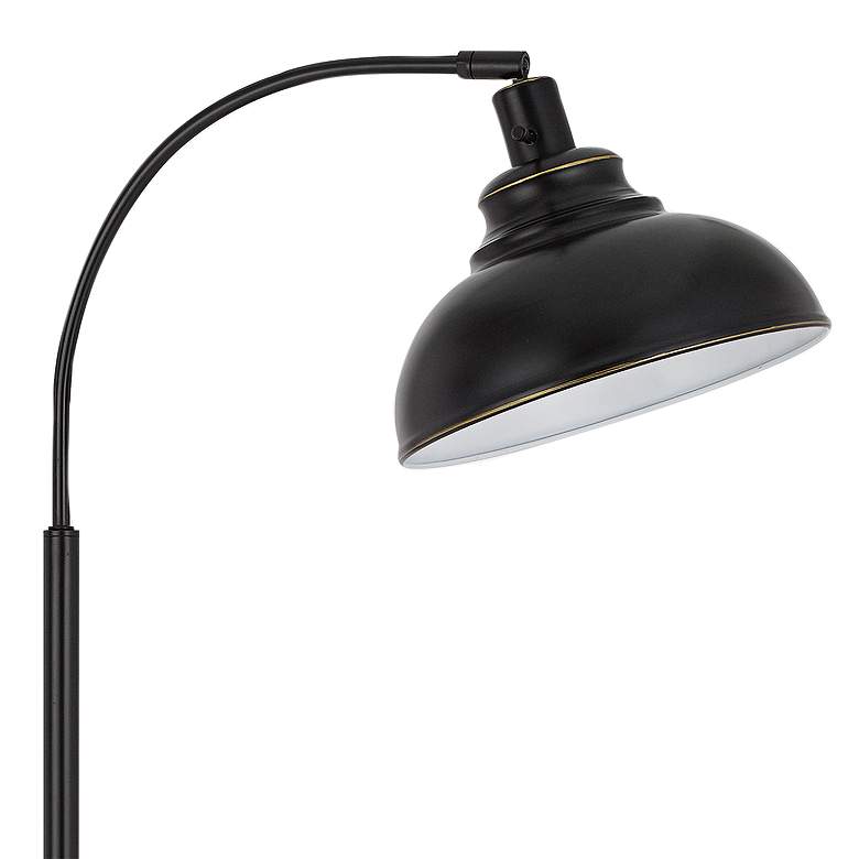 Image 3 Cal Lighting Dijon 61" Dark Bronze Adjustable Arc Floor Lamp more views