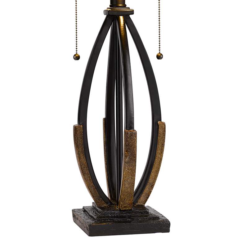 Image 5 Cal Lighting Dragon Fly 23 3/4" Dark Bronze Art Glass Table Lamp more views