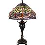 Cal Lighting Dragonfly 26" Antique Bronze Tiffany-Style Table Lamp