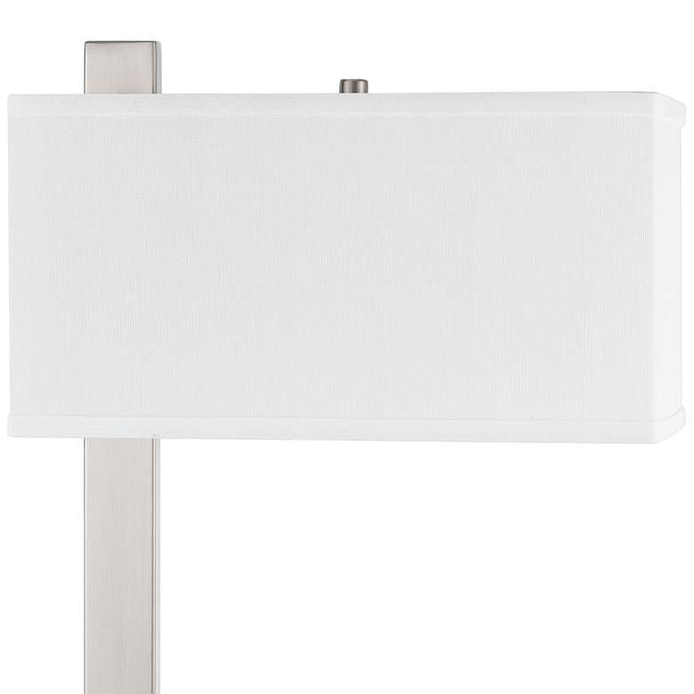 Image 4 Cal Lighting Drancy 25" Brushed Steel Outlet and USB Desk Lamp more views