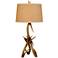 Cal Lighting Drummond 33 1/4" High Rustic Faux Deer Antler Table Lamp