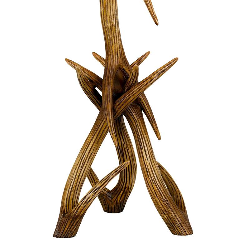Image 4 Cal Lighting Drummond 33 1/4" High Rustic Faux Deer Antler Table Lamp more views