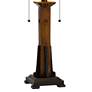 5_Cal Lighting Fiery Orange 23" High Faux Wood Art Glass Table Lamp more views