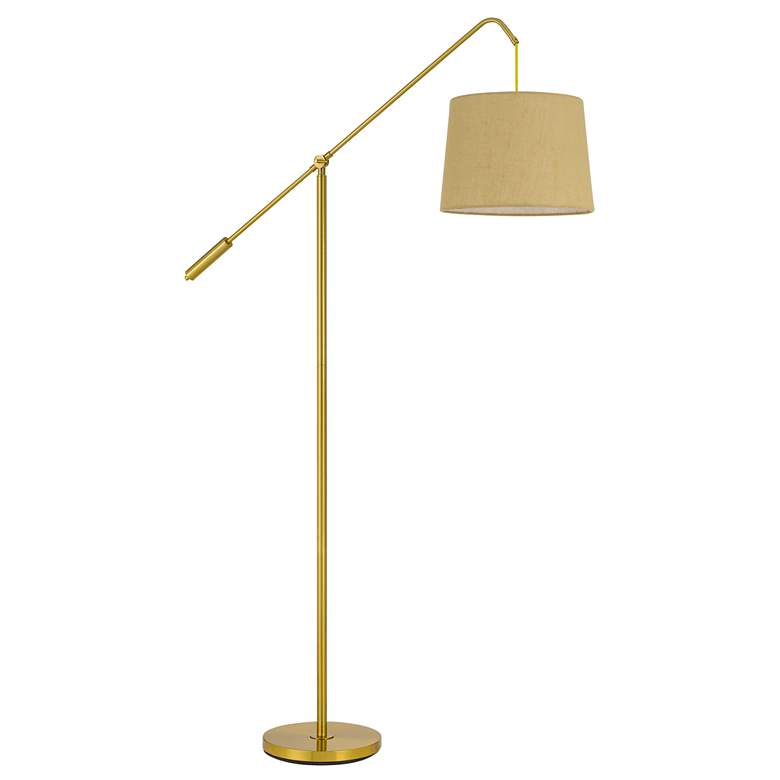 Image 2 Cal Lighting Fishing Rod 68" Antique Brass Adjustable Task Floor Lamp