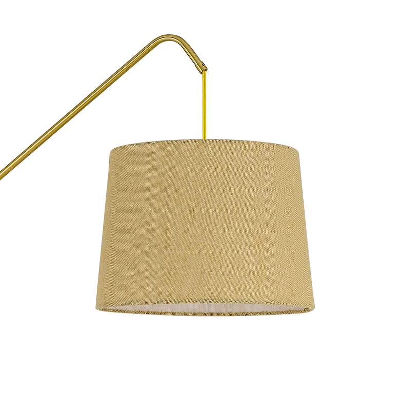 Image 3 Cal Lighting Fishing Rod 68" Antique Brass Adjustable Task Floor Lamp more views