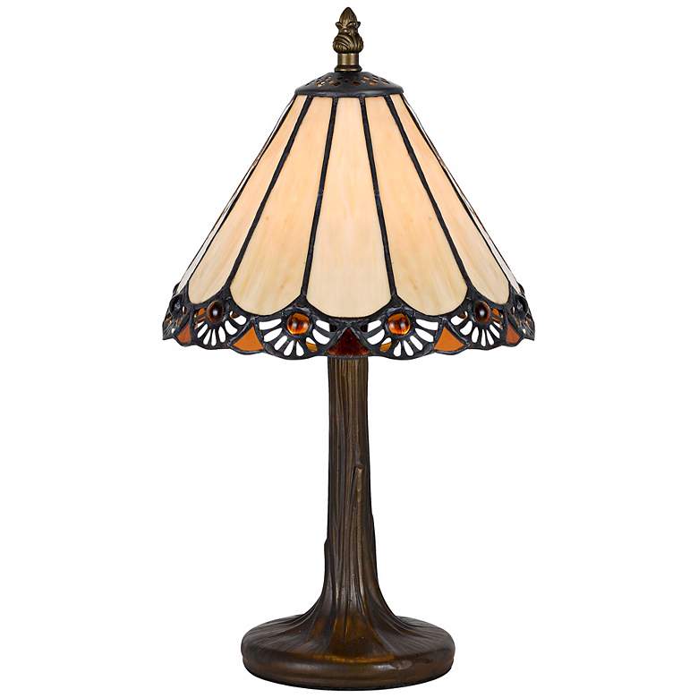 Image 2 Cal Lighting Flower Petal 13 1/2" High Tiffany-Style Accent Table Lamp