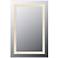 Cal Lighting Frameless White 24"x36" LED Lighted Mirror