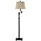 Cal Lighting Granville 61" High Oil-Rubbed Bronze Swing Arm Floor Lamp
