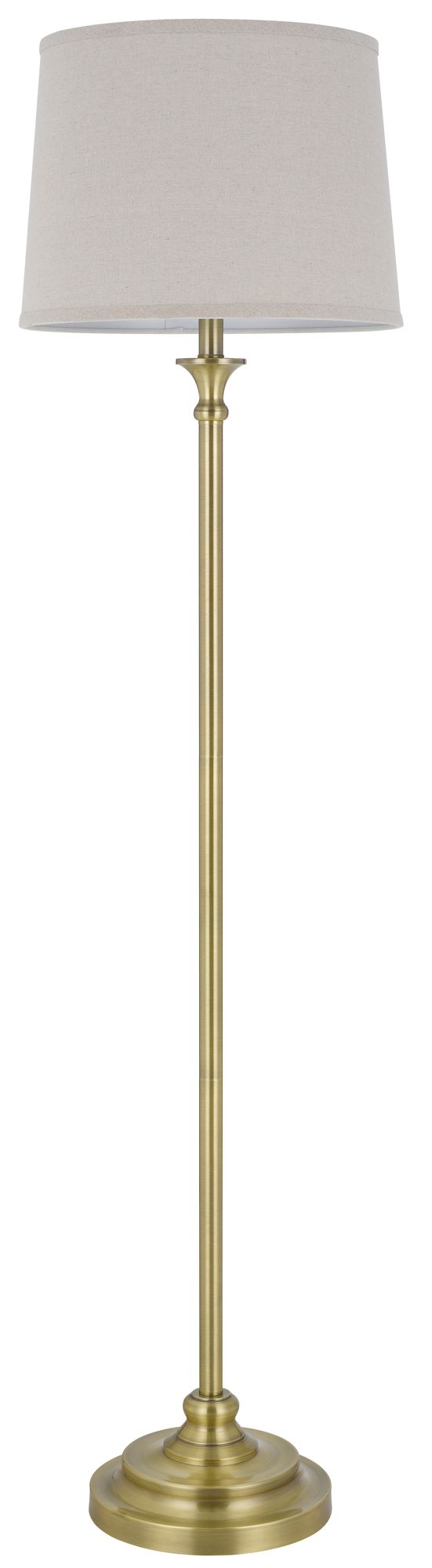 Image 4 Cal Lighting Hailey 61" High Antique Brass Finish Floor Lamp more views