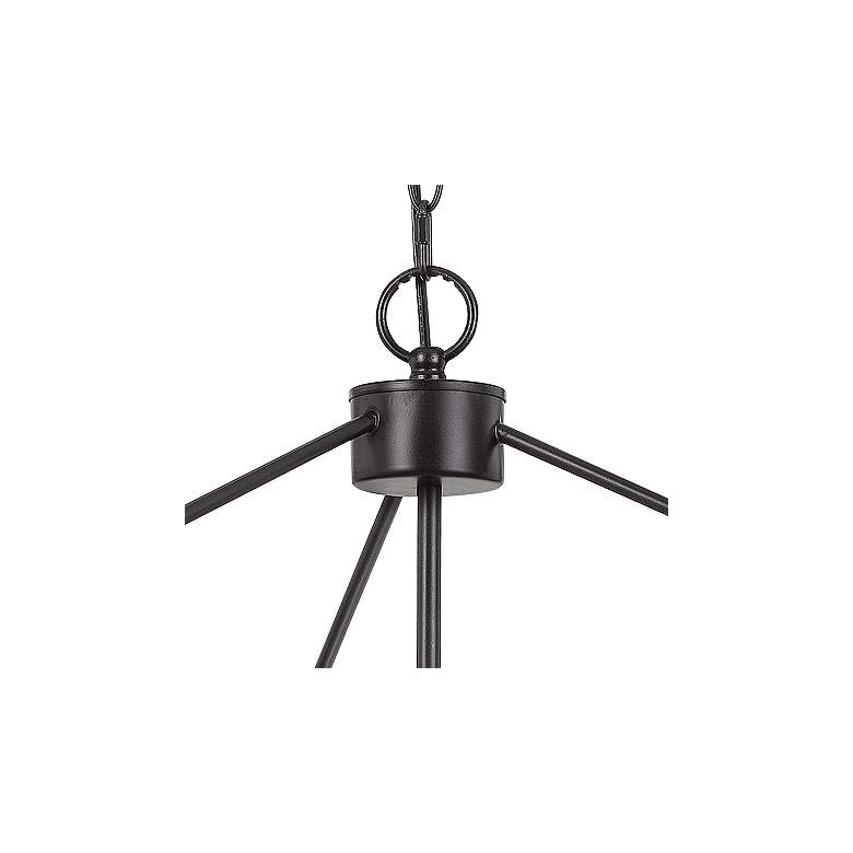 Image 4 Cal Lighting Halle 30" Antique Brass and Black 6-Light Drum Chandelier more views