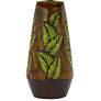 Cal Lighting Hanson 28 1/2" Cocoa Leaf Print Ceramic Table Lamp
