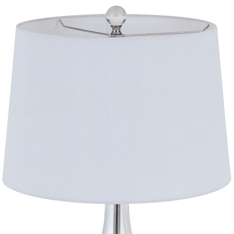 Image 4 Cal Lighting Harlan 27" Clear Turquoise Art Glass Vase Table Lamp more views