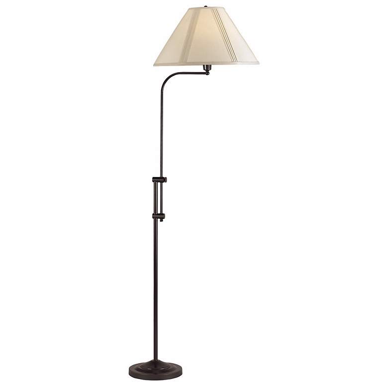 Image 1 Cal Lighting Hartwick 67 1/2" Dark Bronze Adjustable Floor Lamp