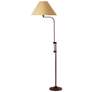 Cal Lighting Hartwick Adjustable Height Rust Pharmacy Floor Lamp