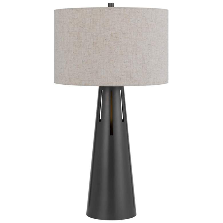 Image 1 Cal Lighting Hayti 24" Iron Gray Modern LED Night Light Table Lamp