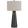 Cal Lighting Hayti 24" Iron Gray Modern LED Night Light Table Lamp