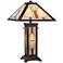 Cal Lighting Kelton 24 1/2" Tiffany-Style Glass Night Light Table Lamp