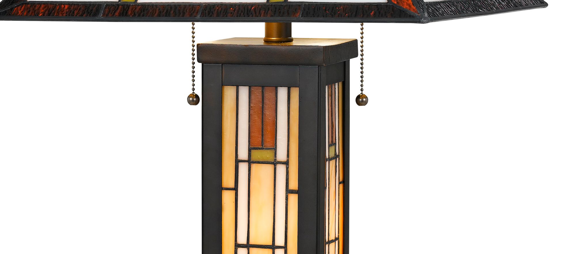 Image 3 Cal Lighting Kelton 24 1/2" Tiffany-Style Glass Night Light Table Lamp more views