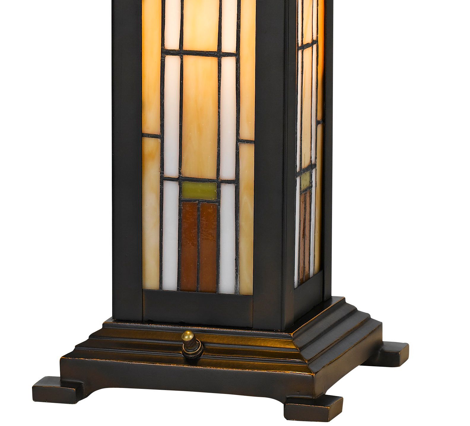 Image 4 Cal Lighting Kelton 24 1/2" Tiffany-Style Glass Night Light Table Lamp more views