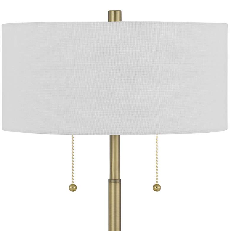 Image 4 Cal Lighting Kendal 20" Antique Brass Modern Metal Accent Table Lamp more views