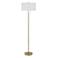 Cal Lighting Kendal 64" Antique Brass Modern Pull Chain Floor Lamp