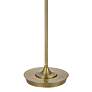 Cal Lighting Kendal Antique Brass Metal Modern Pull Chain Floor Lamp